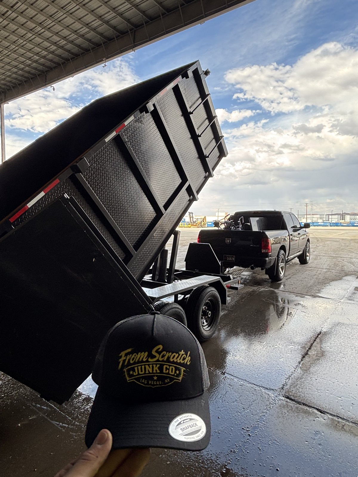 From Scratch Junk Co. dump trailer and truck