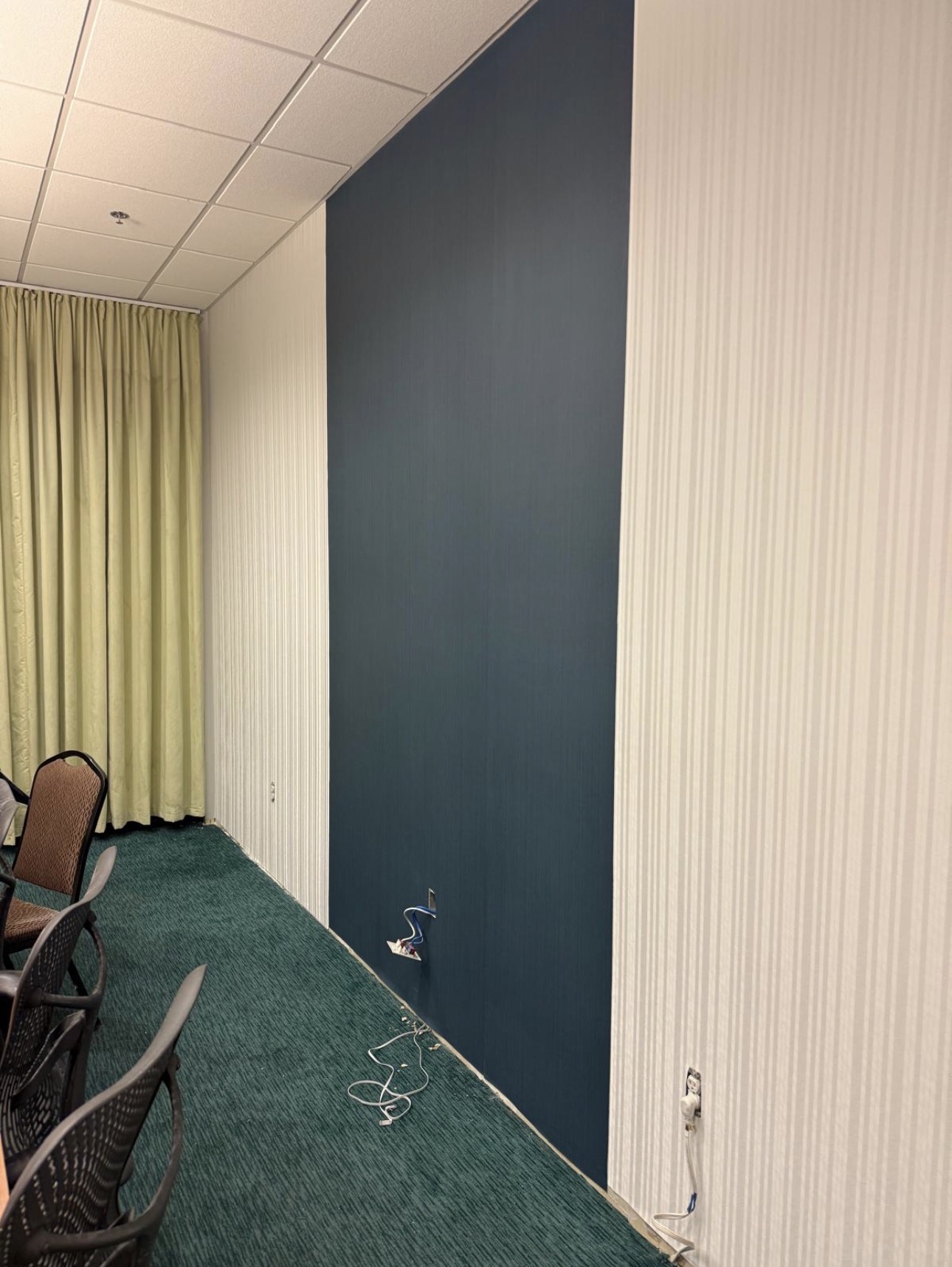After wallpaper installation