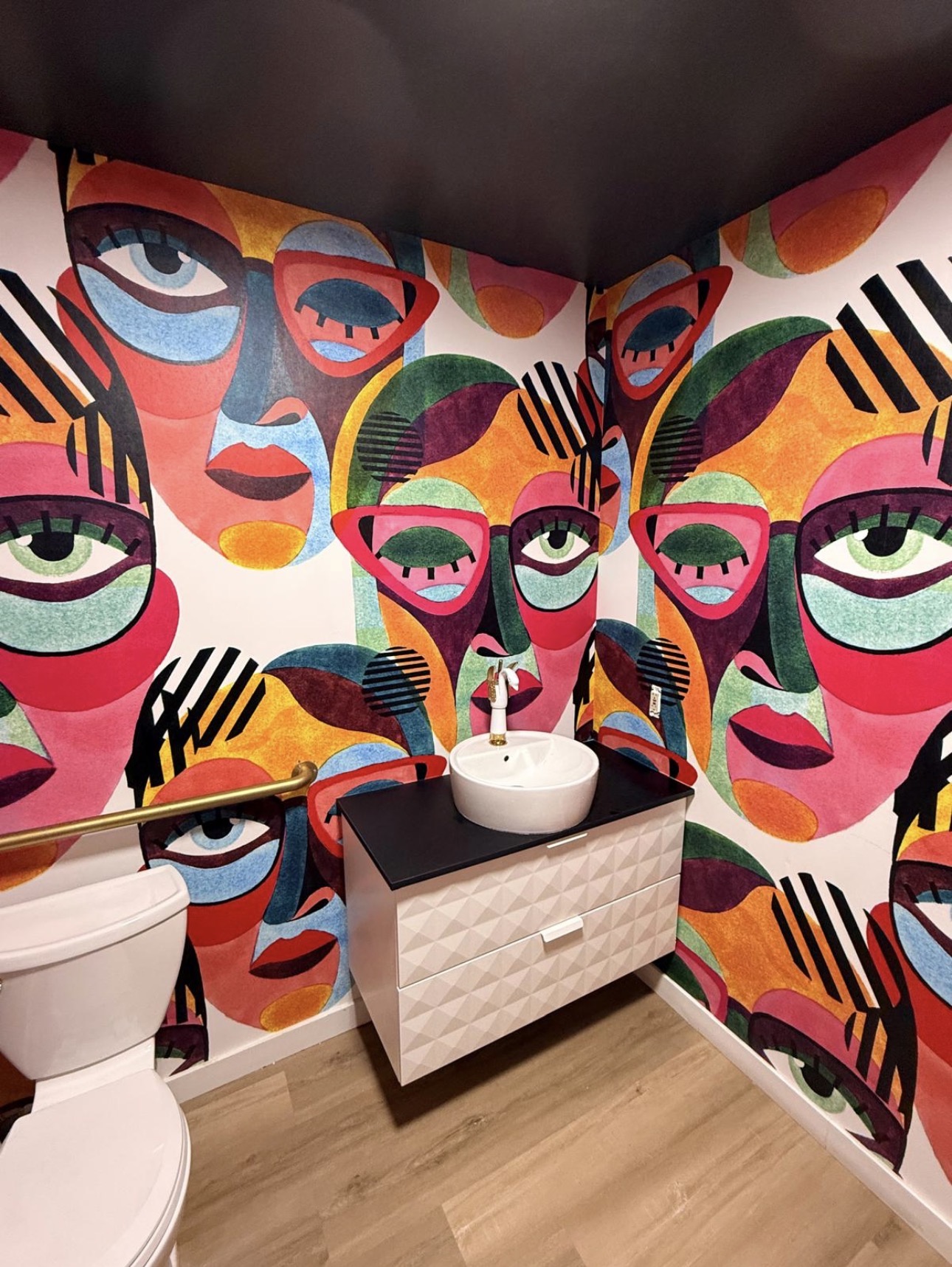 Artistic Powder Room